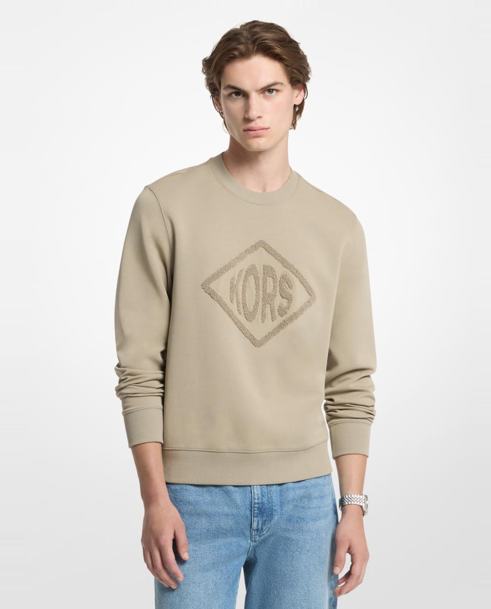 Imagem 0 de Sweatshirt de Manga Comprida com Gola Redonda e Logótipo à Frente