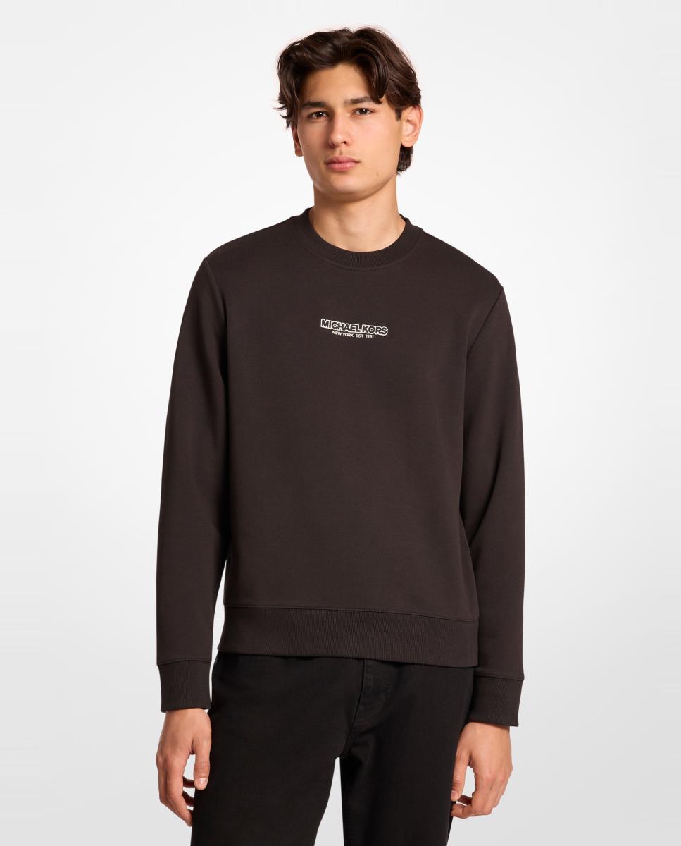 Imagem 0 de Sweatshirt de Manga Comprida e Gola Redonda com Emblema à Frente