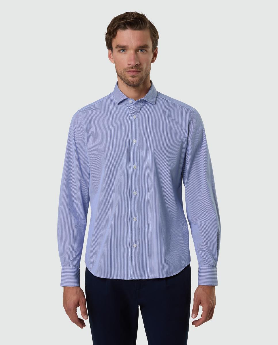 Imagem 0 de Camisa de Homem em Popelina com Gola Aberta