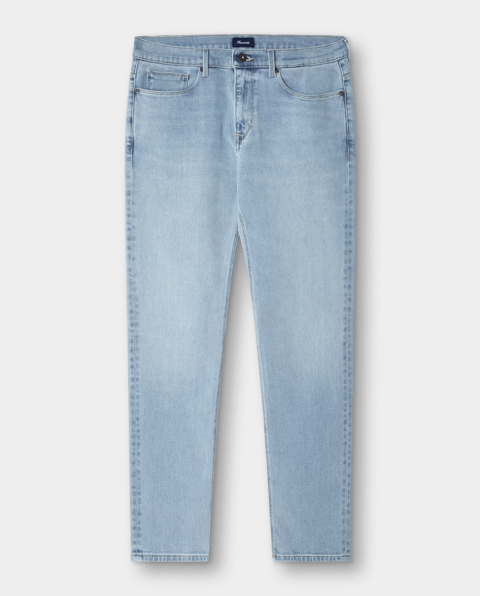 Jeans de 5 Bolsos Azul-7