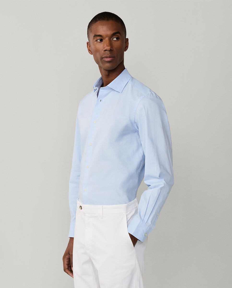 Imagem 0 de Camisa Fit Club de Algodão Elástico com Lavagem e sem Bolso