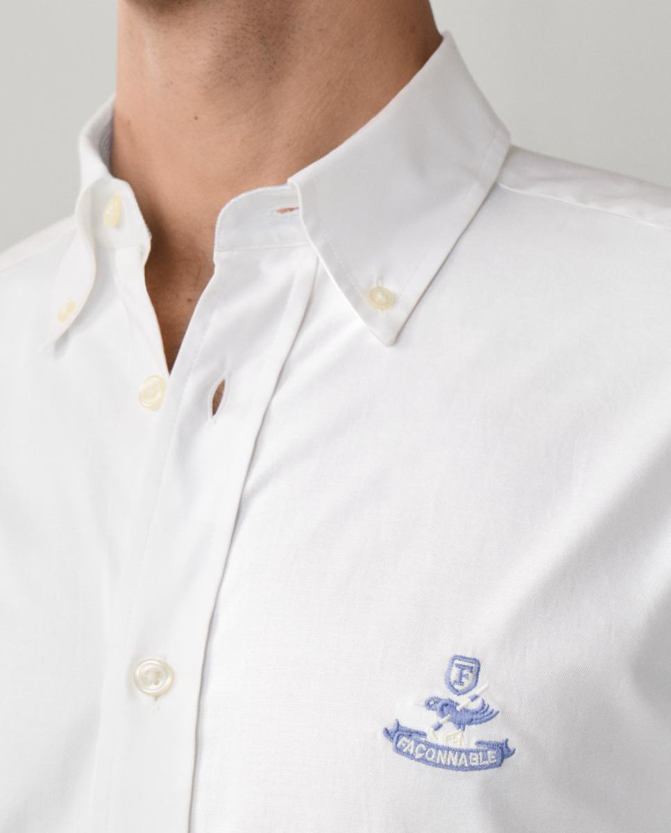 Camisa Oxfod Lisa Fit Club Branco-3