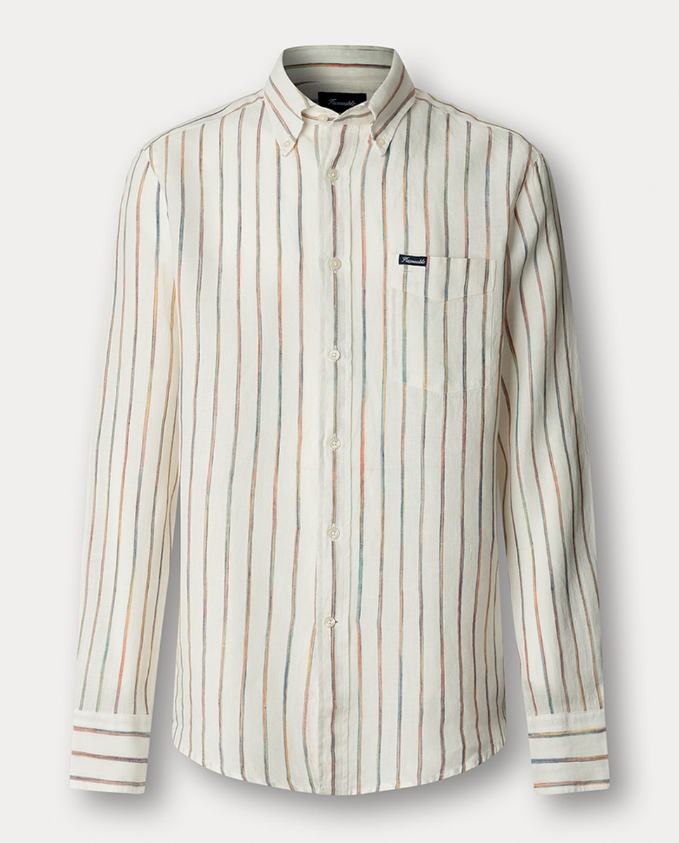 Imagem 0 de Camisa de Linho às Riscas Fit Club