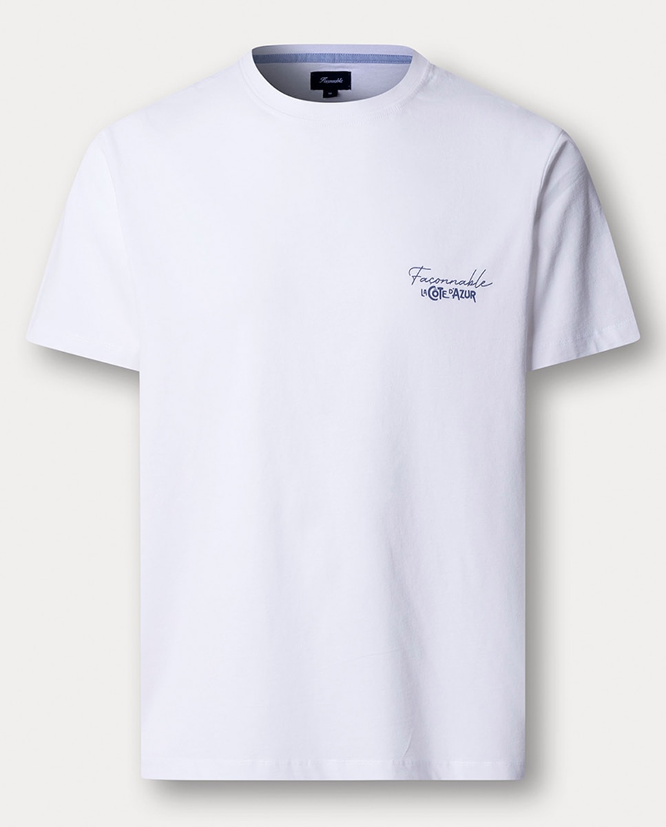 Imagem 0 de T-shirt de Manga Curta com Estampado nas Costas