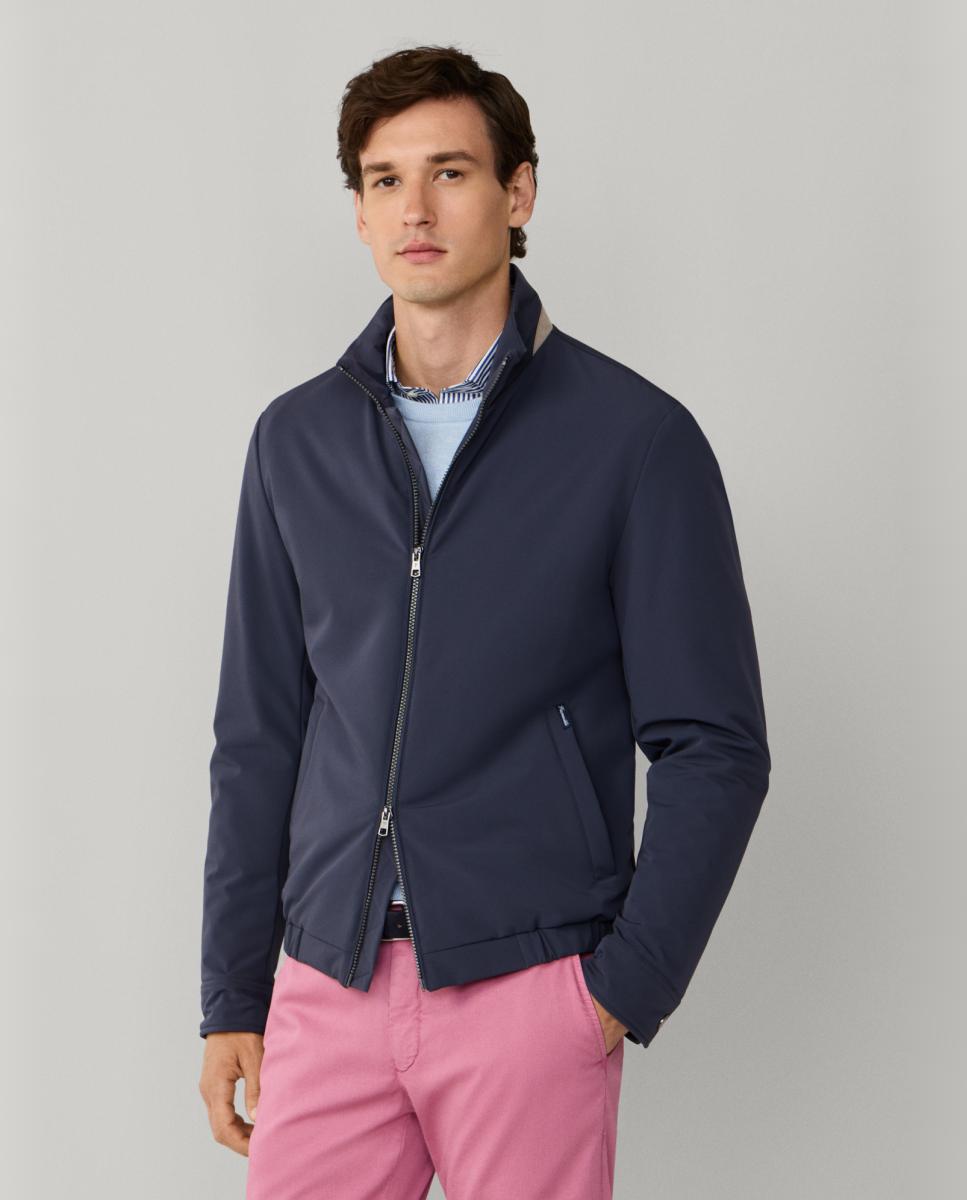 Façonnable - Chaqueta de hombre acolchada elástica de nailon.