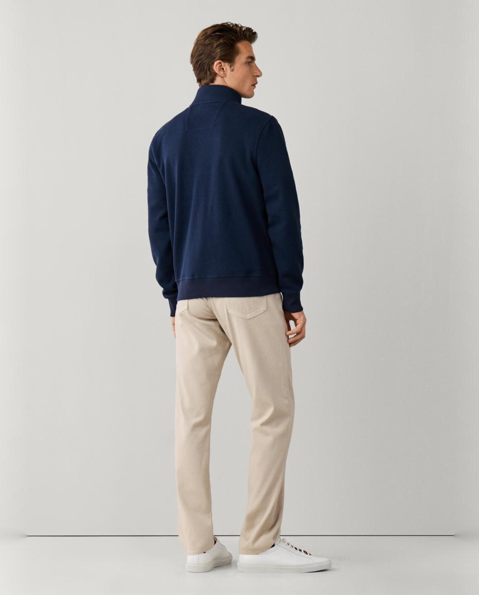 Imagen 2 de Chaqueta híbrida para hombre con frontal acolchado y mangas de punto. - Façonnable - Azul marino Azul marino