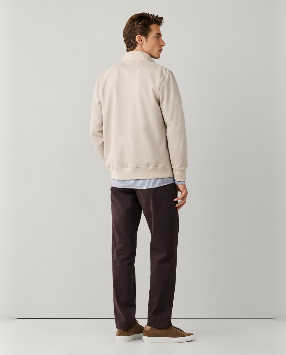 Imagen 2 de Chaqueta híbrida para hombre con frontal acolchado y mangas de punto. - Façonnable - Beige Beige