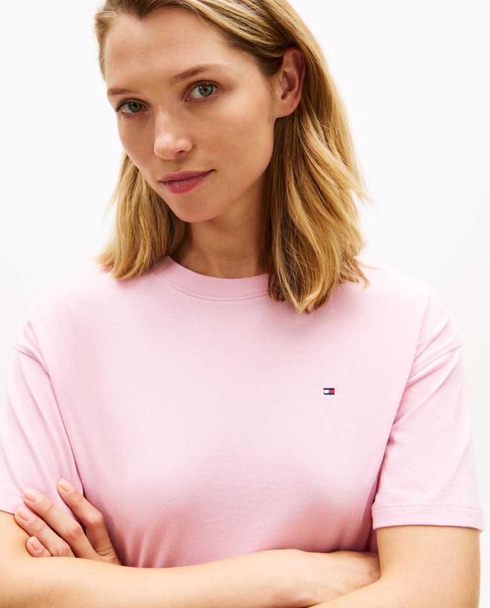 Conjunto de Pijama Curto em Algodão Rosa-2