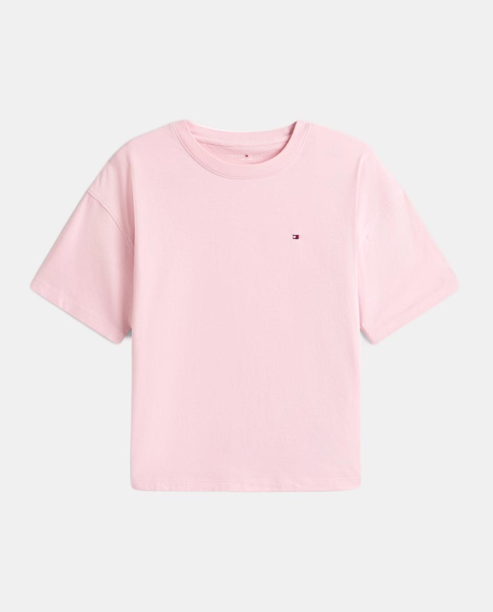 Conjunto de Pijama Curto em Algodão Rosa-5