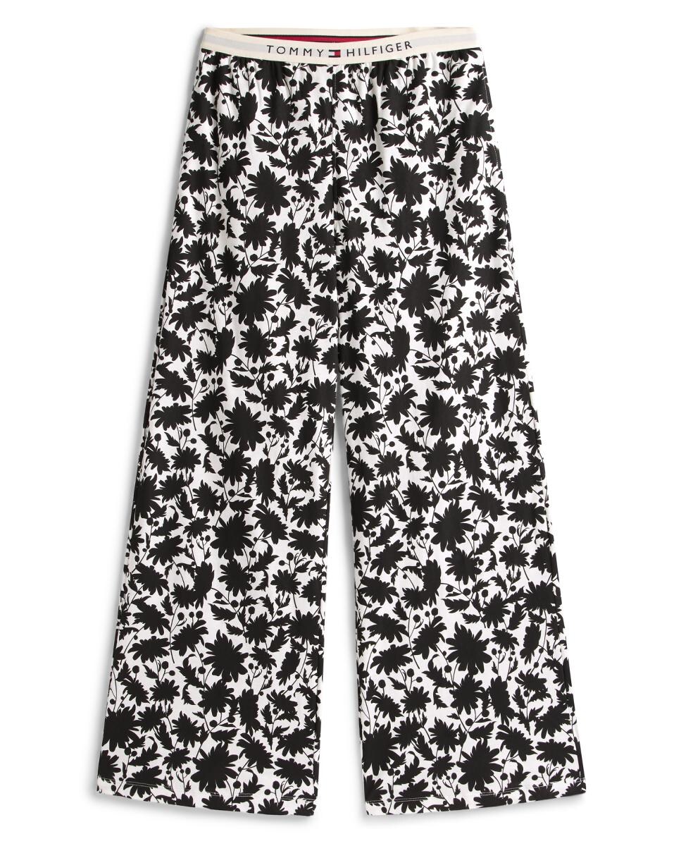 Conjunto de Pijama de Manga Comprida com Calças Estampadas e Cós com Logótipo Multicolor-6