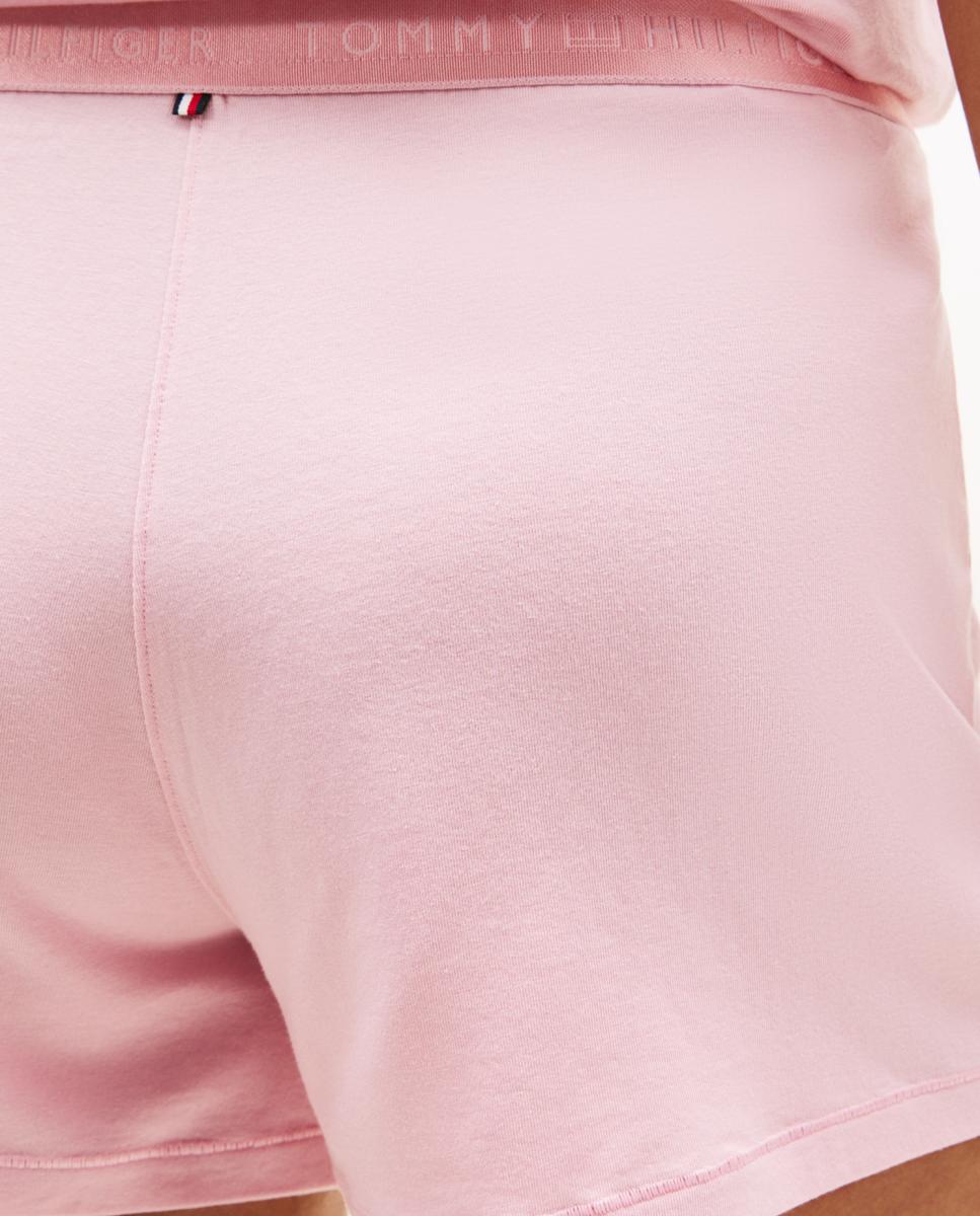 Calções de Modal com Cós Elástico Rosa-4