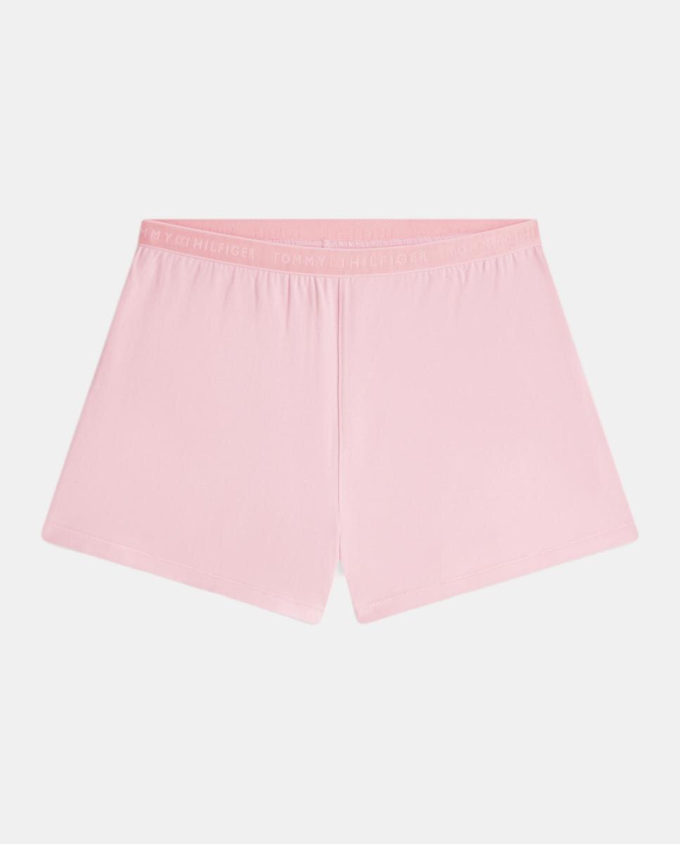 Calções de Modal com Cós Elástico Rosa-5