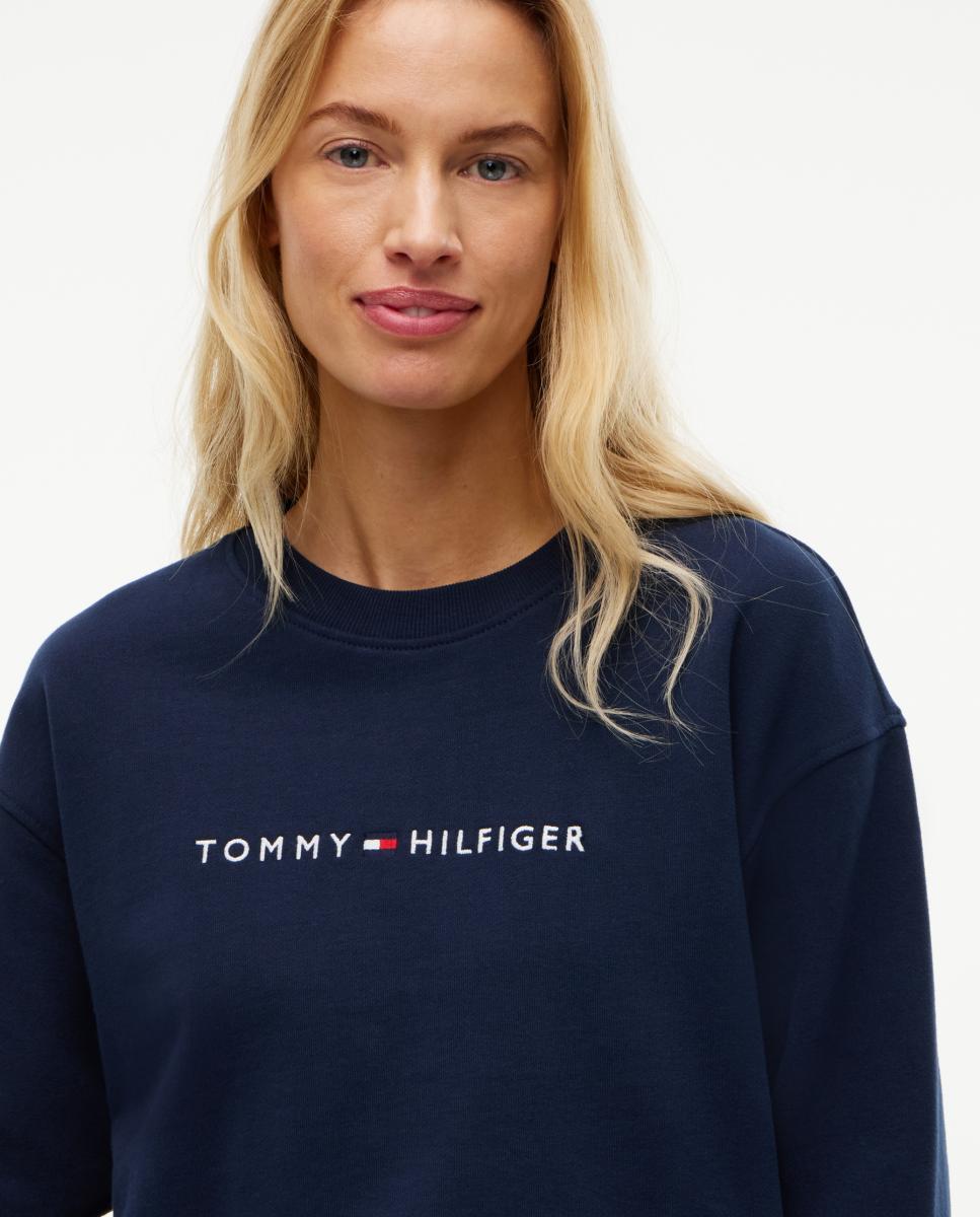 Sudadera de cuello redondo con logo mujer - Tommy Hilfiger - Azul oscuro Azul oscuro-2