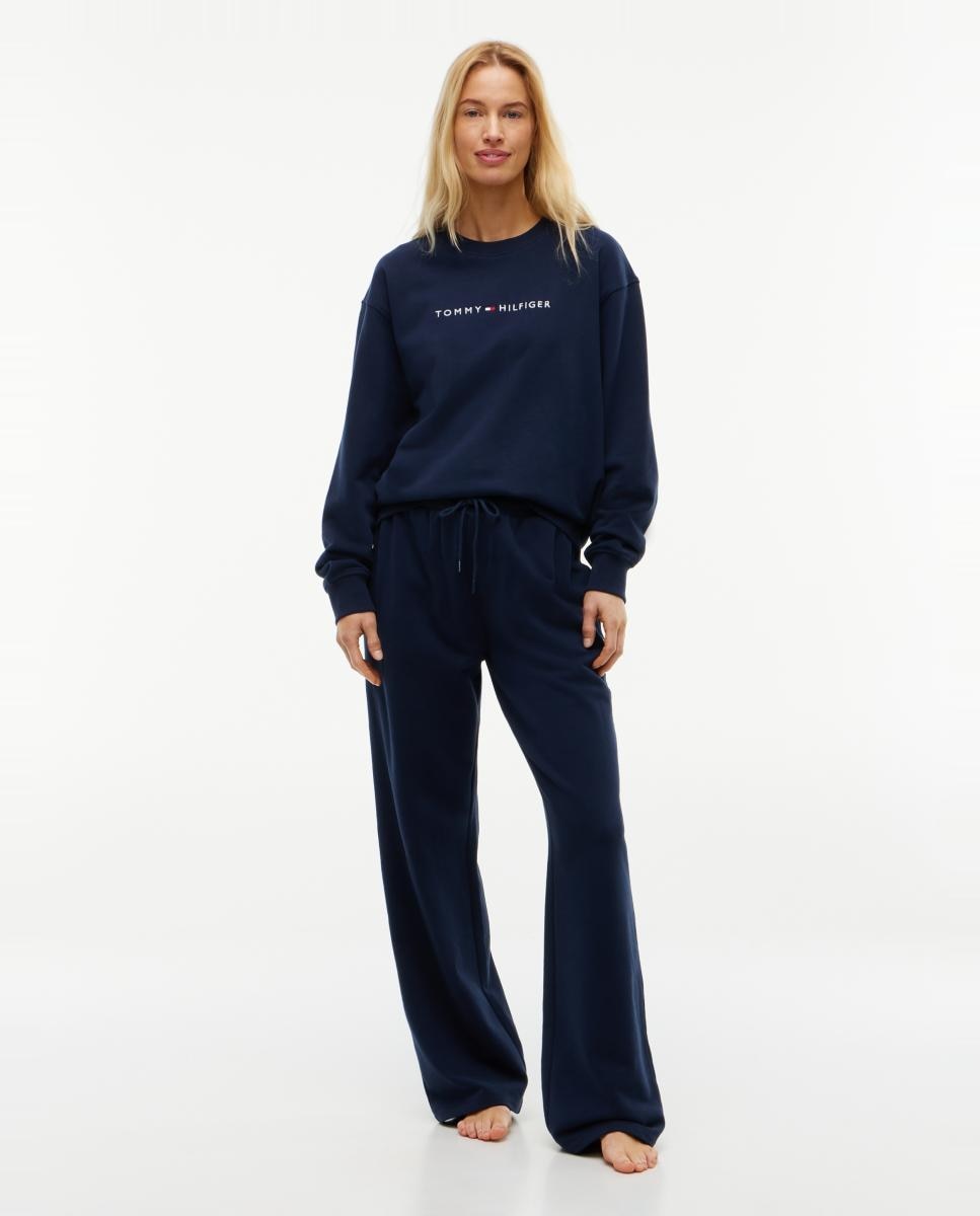 Sudadera de cuello redondo con logo mujer - Tommy Hilfiger - Azul oscuro Azul oscuro-5