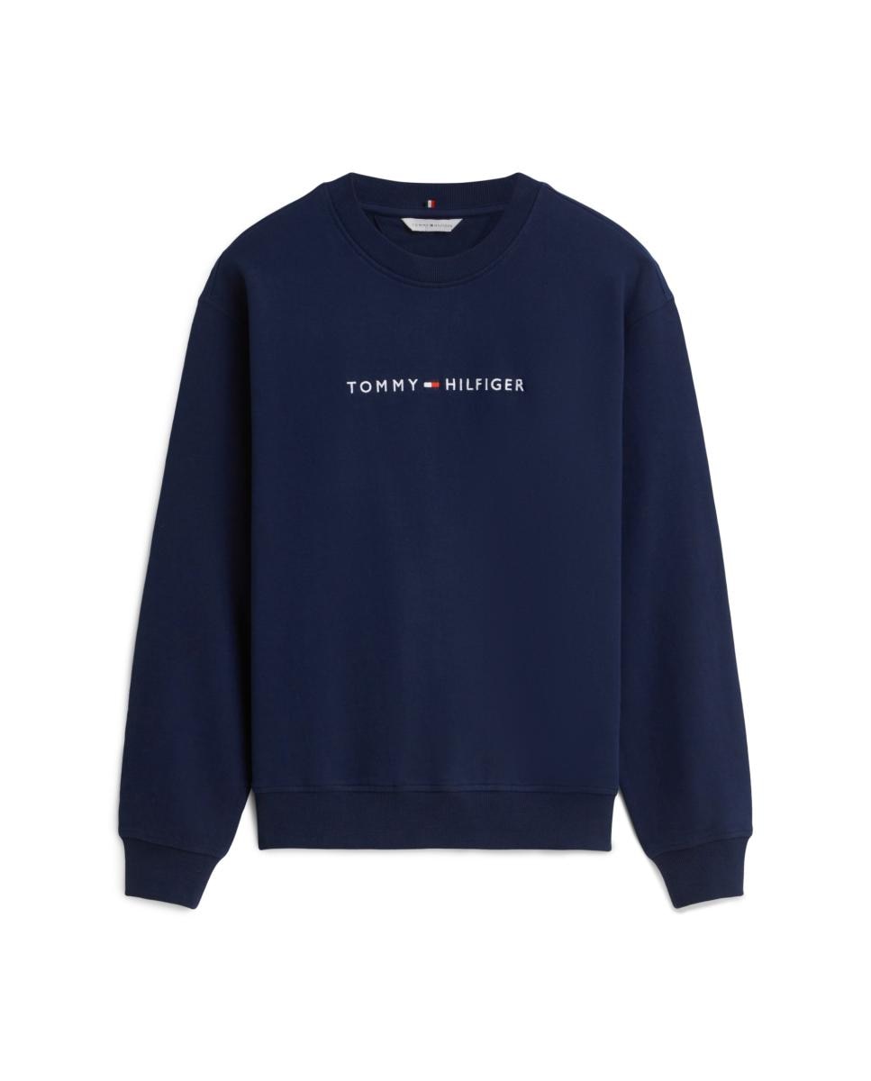 Sudadera de cuello redondo con logo mujer - Tommy Hilfiger - Azul oscuro Azul oscuro-4