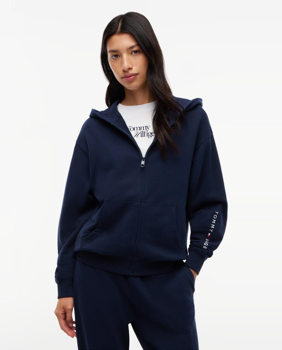 Sudadera con capucha logo - Tommy Hilfiger - Azul oscuro Azul oscuro-1