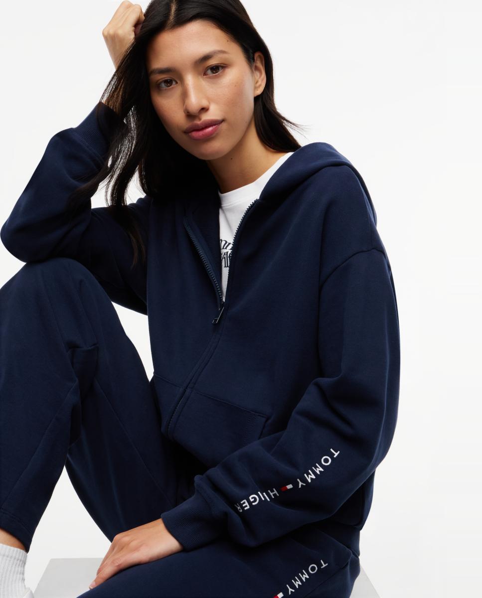 Sudadera con capucha logo - Tommy Hilfiger - Azul oscuro Azul oscuro-3