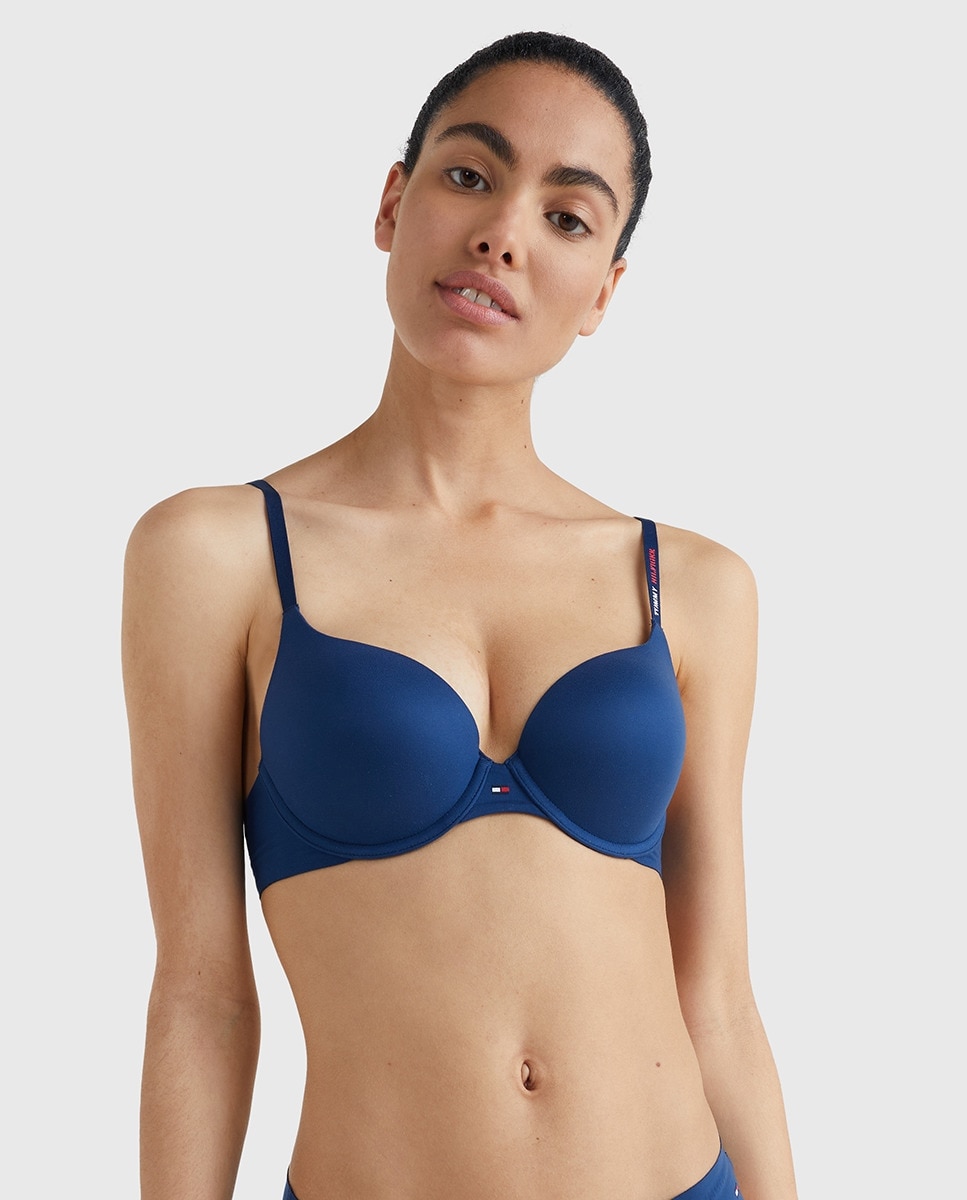 Soutien push-up ultra suave Azul-1