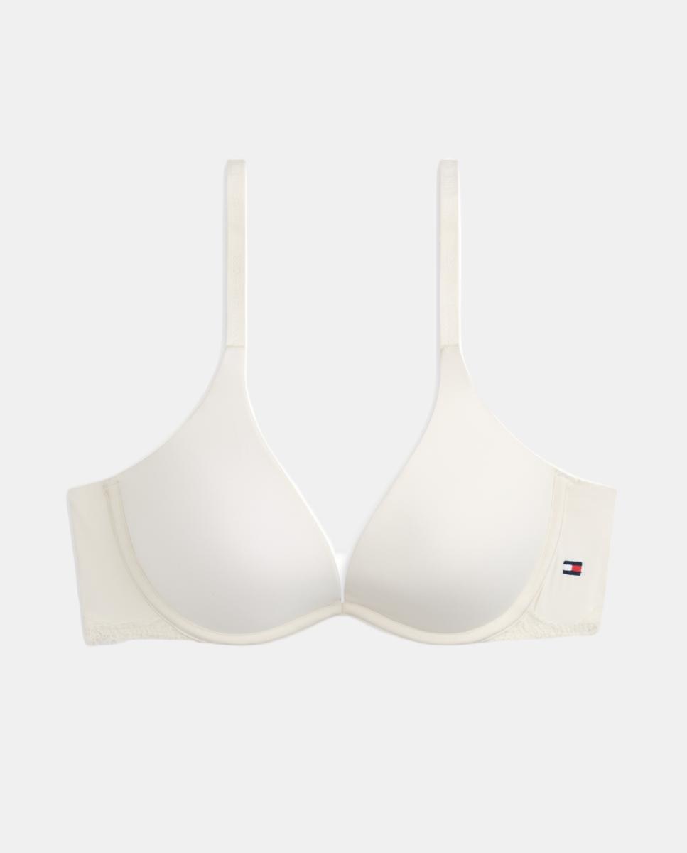 Soutien Push-Up de Renda com Inscrição Cru-4