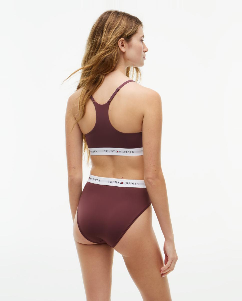 Bralette racerback - Tommy Hilfiger - Marrón oscuro Marrón oscuro-2