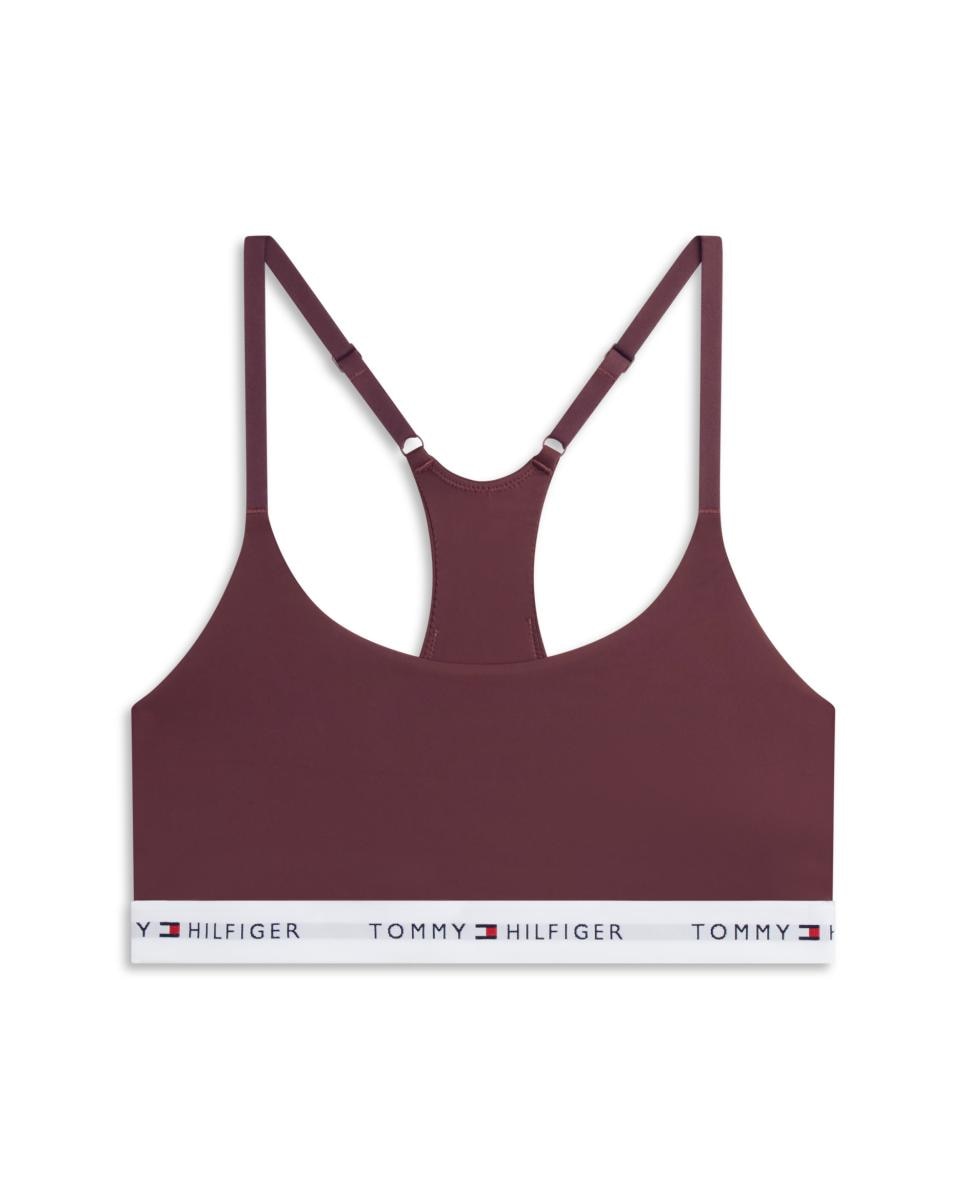 Bralette racerback - Tommy Hilfiger - Marrón oscuro Marrón oscuro-4