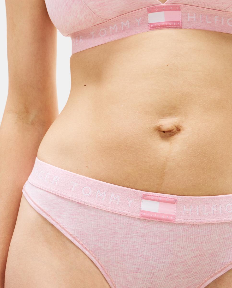 Tanga Heritage com Inscrição na Cintura Rosa-claro-3