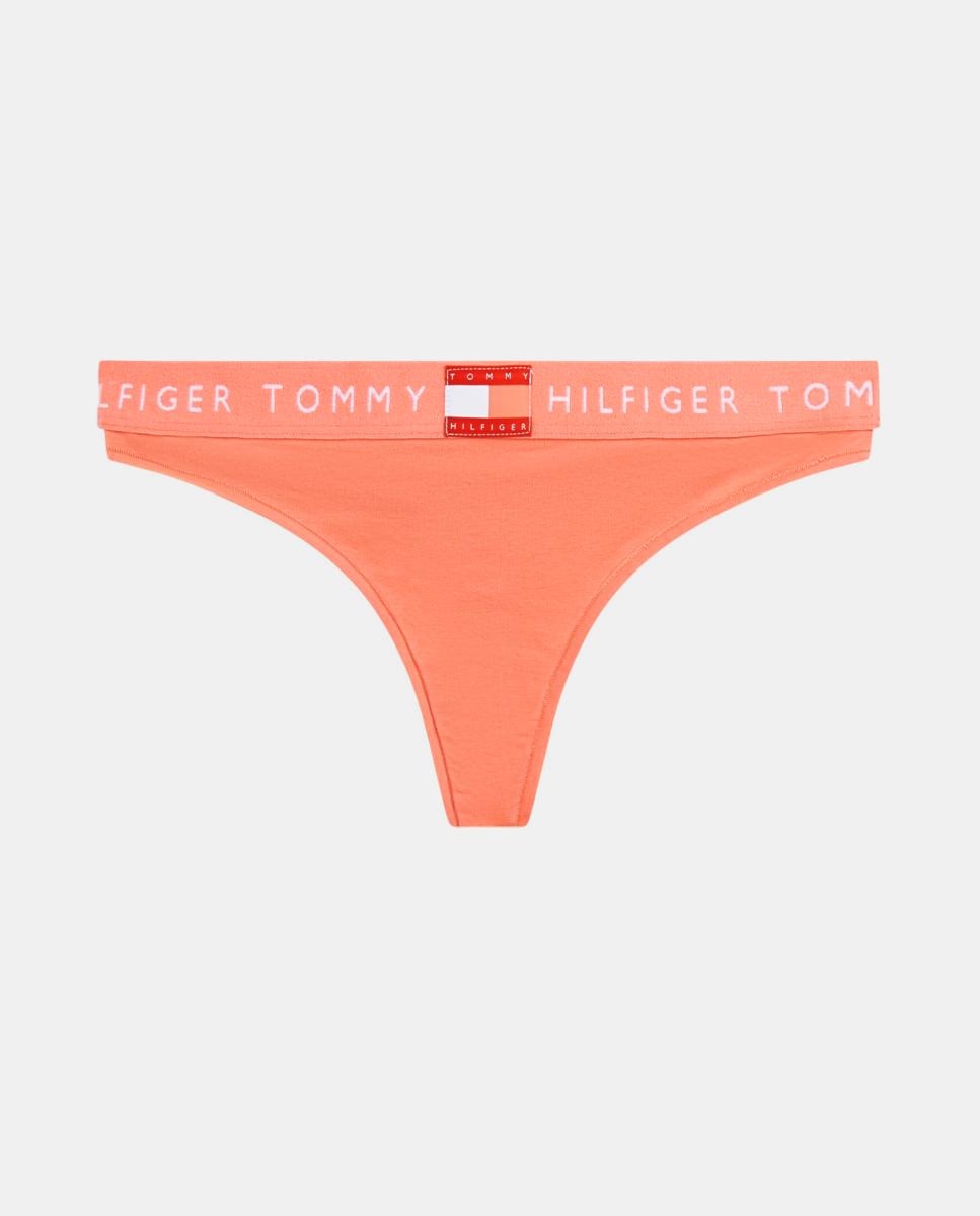 Tanga Heritage com Inscrição na Cintura Pêssego-4