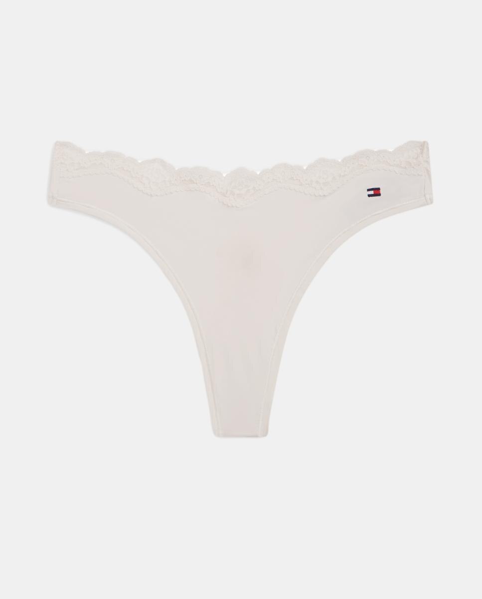 Tanga com Renda em Contraste Cru-4