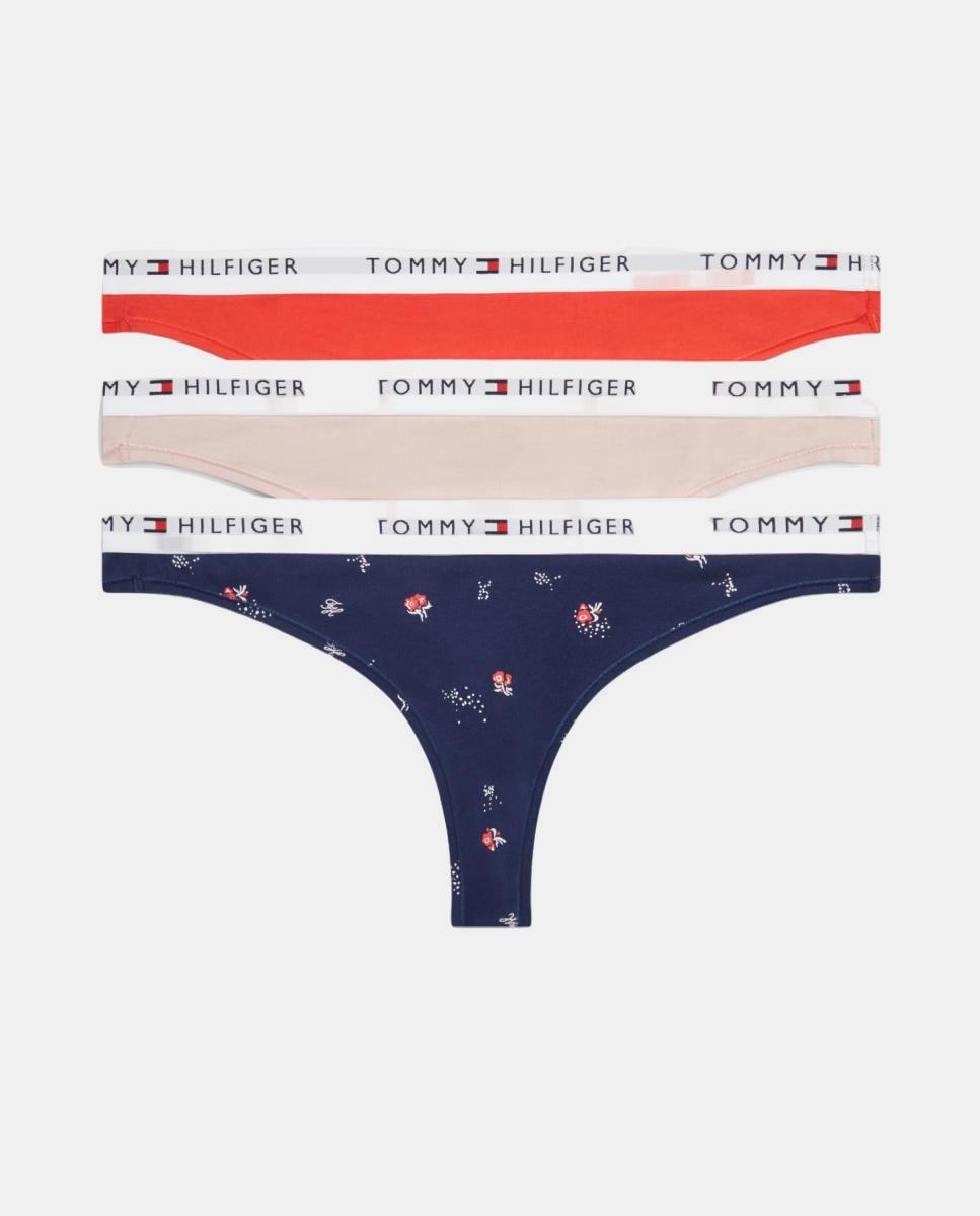 Pack de 3 tangas com inscrição Multicolor-2