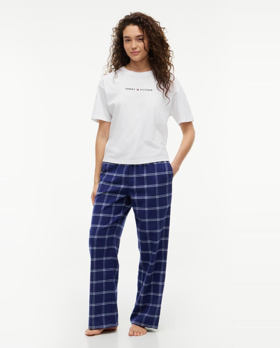 Camiseta de mujer de manga corta con logo - Tommy Hilfiger - Blanco Blanco-5