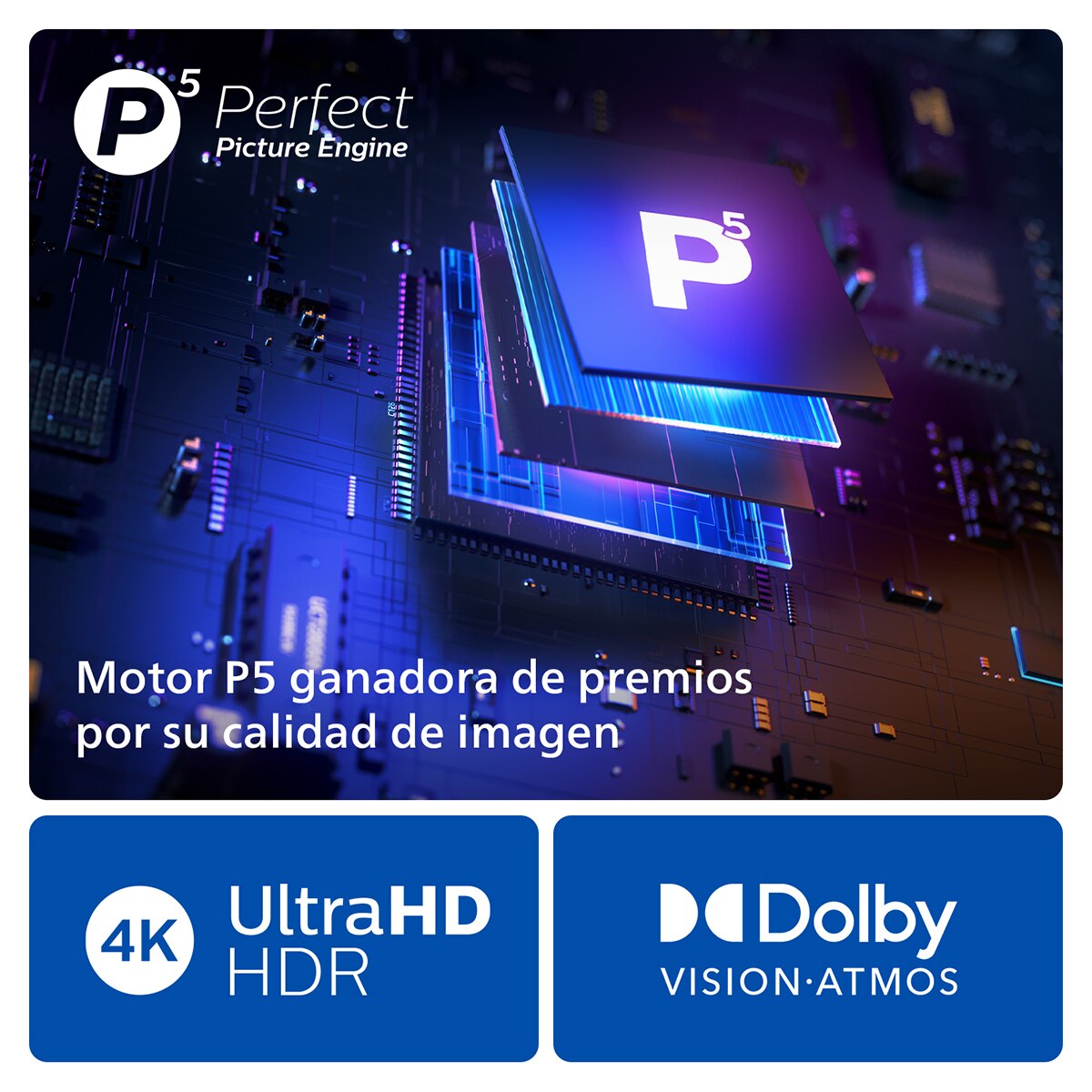 TV LED 139cm (55") Philips Ambilight The One 55PUS8919 UHD 4K, Dolby Vision y Dolby Atmos, Titan OS, Smart TV (Reacondicionado Grado D) - Gris Antracita Gris Antracita-6