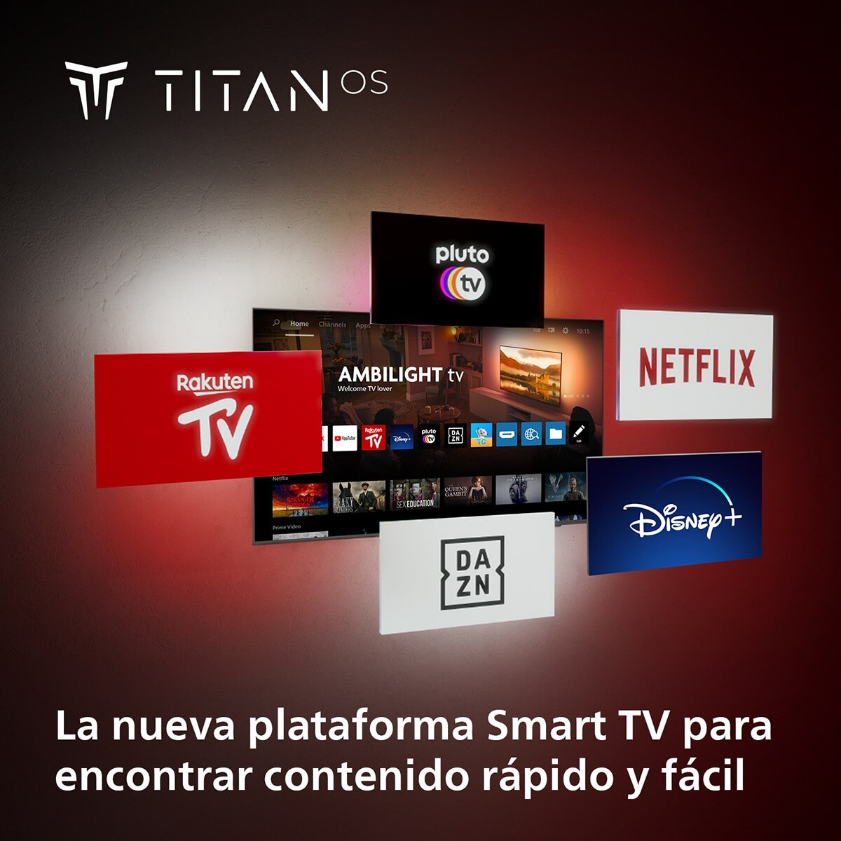 TV LED 139cm (55") Philips Ambilight The One 55PUS8919 UHD 4K, Dolby Vision y Dolby Atmos, Titan OS, Smart TV (Reacondicionado Grado D) - Gris Antracita Gris Antracita-7
