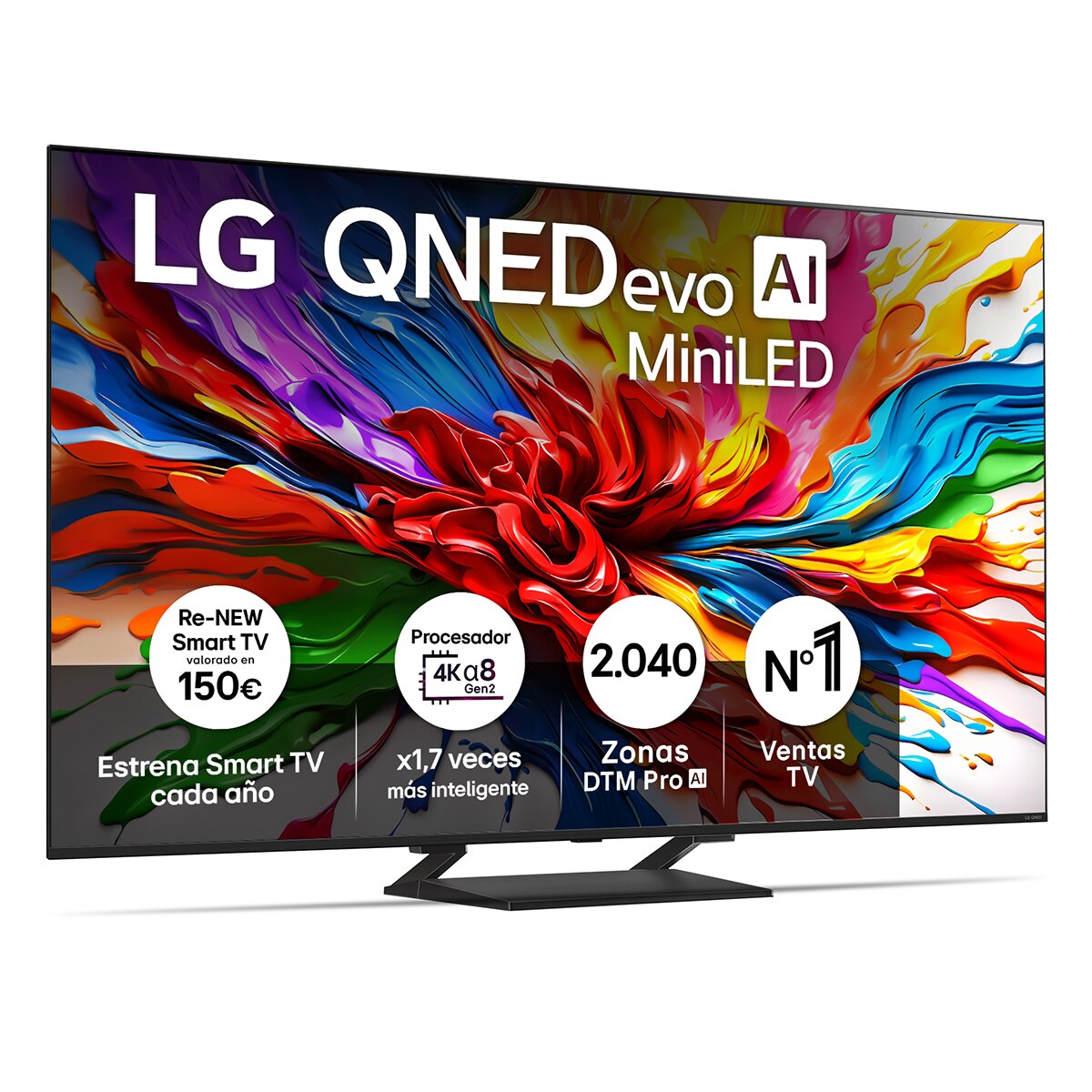 LG - TV QNED evo MiniLED AI 139cm (55") LG 55QNED93A6A, 4K Smart TV (Reacondicionado Grado C).