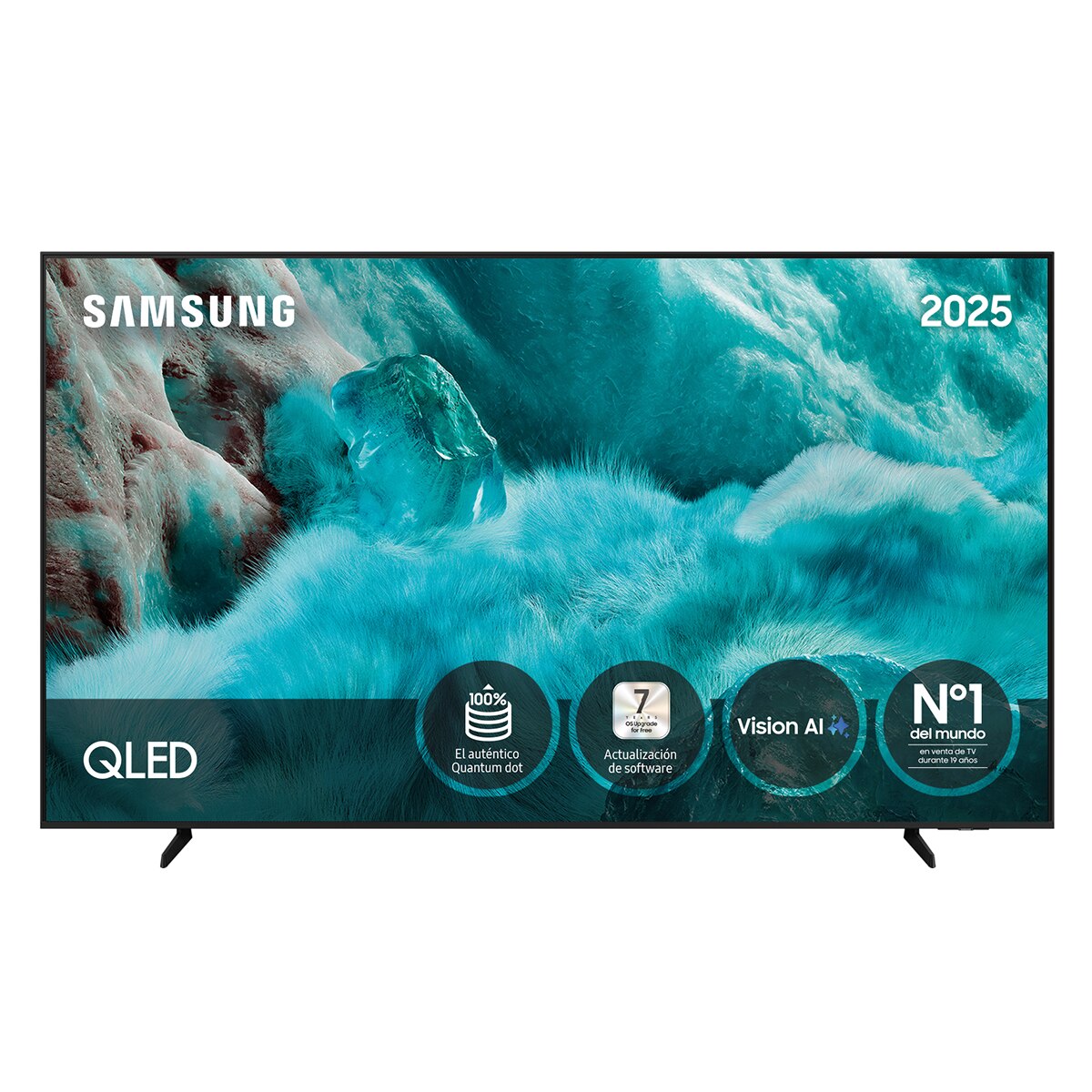 TV QLED 189cm (75") Samsung TQ75Q7FAAUXXC 4K Vision AI Quantum dot Smart TV (Reacondicionado Grado B) Negro Negro-1