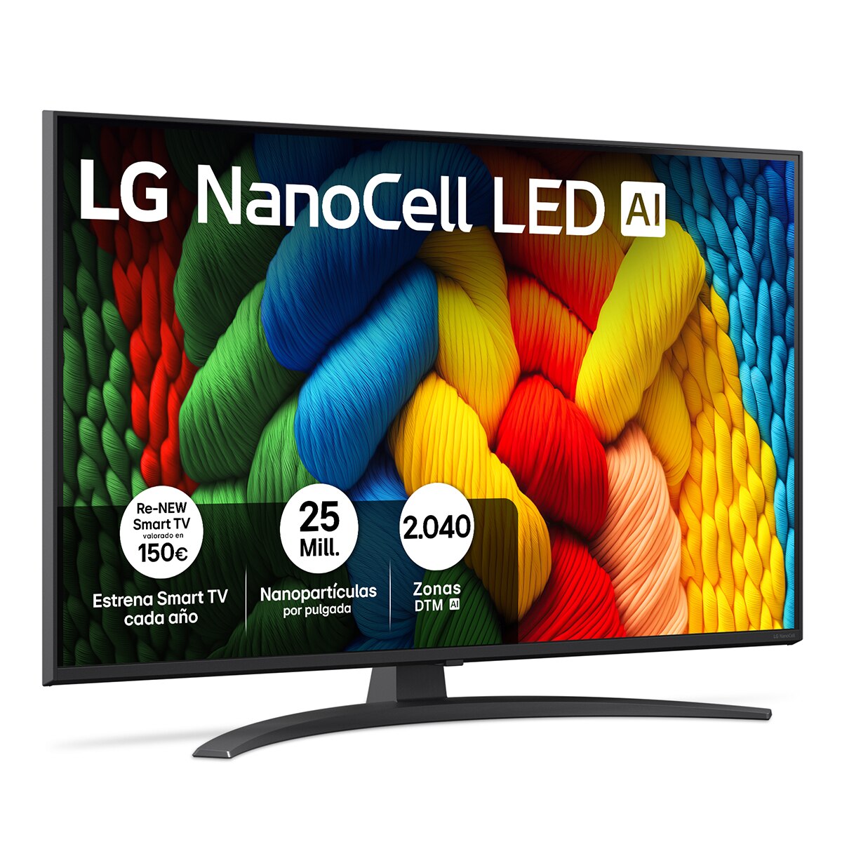 TV LED NanoCell AI 108cm (43") LG 43NANO81A6A, 4K Smart TV (Reacondicionado Grado D) Negro · El Corte Inglés — oferta en El Corte Inglés