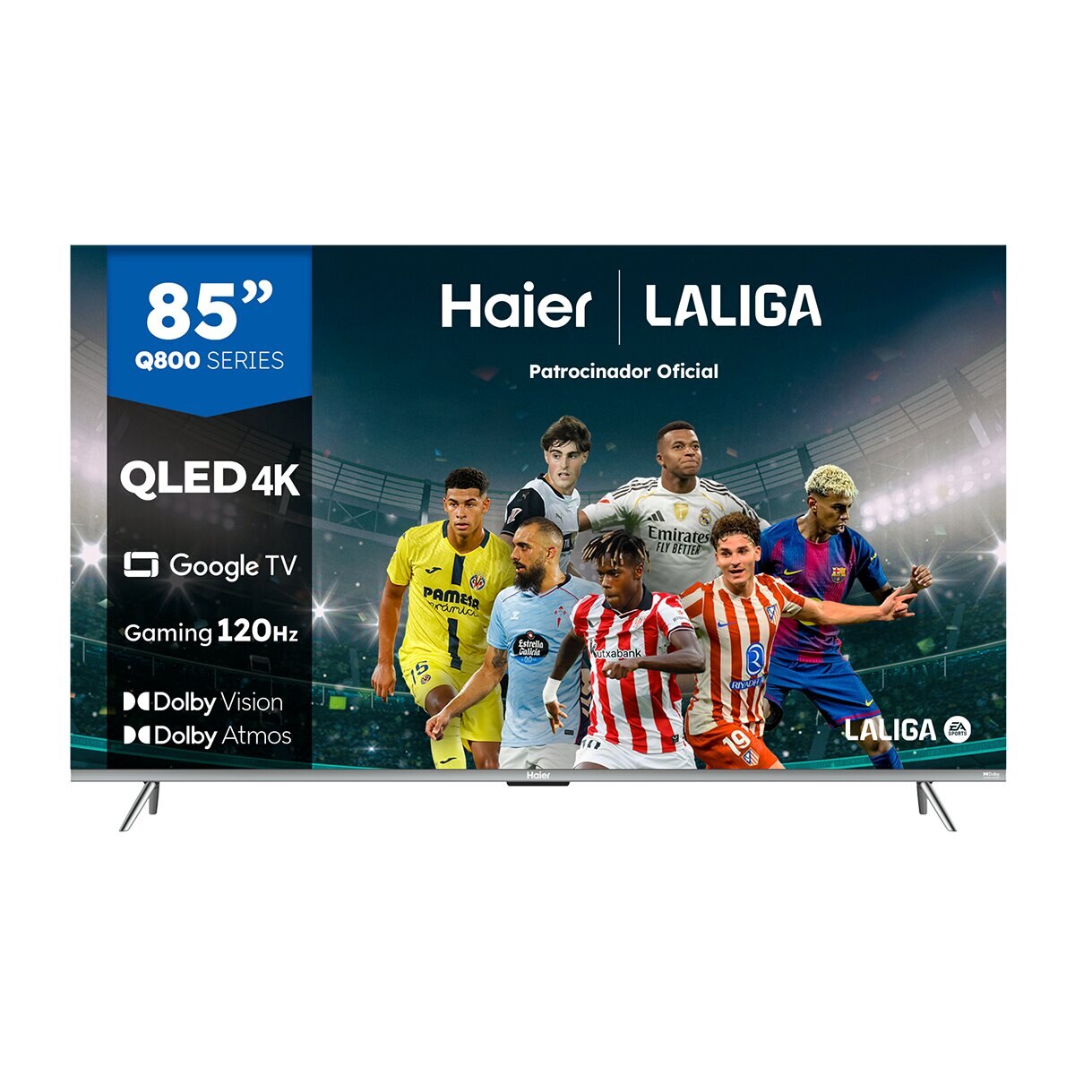 Haier - TV QLED 215,9cm (85") Haier H85Q800UX 4K UHD, Smart Google TV, Dolby Vision, HDR10 (Reacondicionado Grado A).