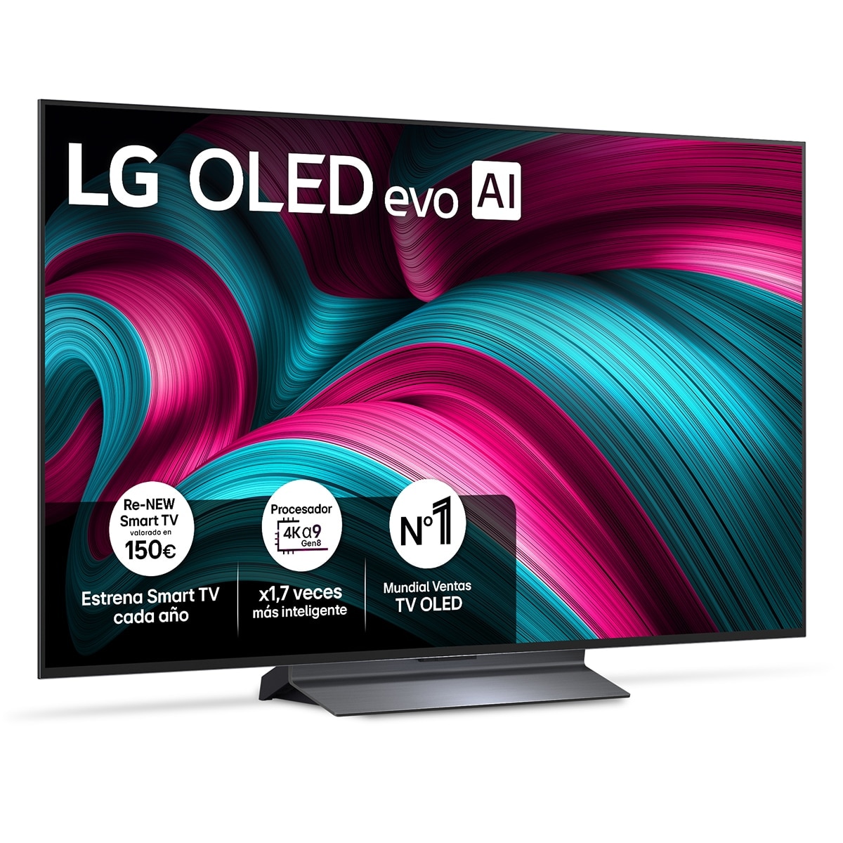 LG - TV OLED evo AI C5 121cm (48") LG OLED48C56LB, Smart TV 4K (Reacondicionado Grado A).