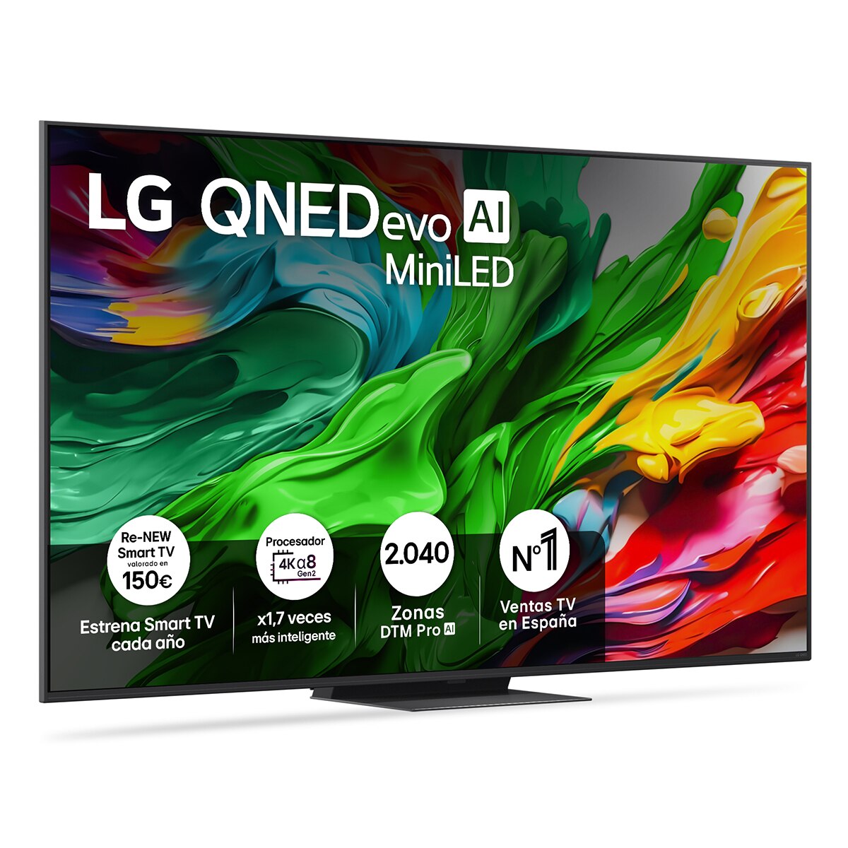 TV QNED evo MiniLED AI 164cm (65") LG 65QNED86A6A, 4K Smart TV (Reacondicionado Grado B) Negro Negro-1