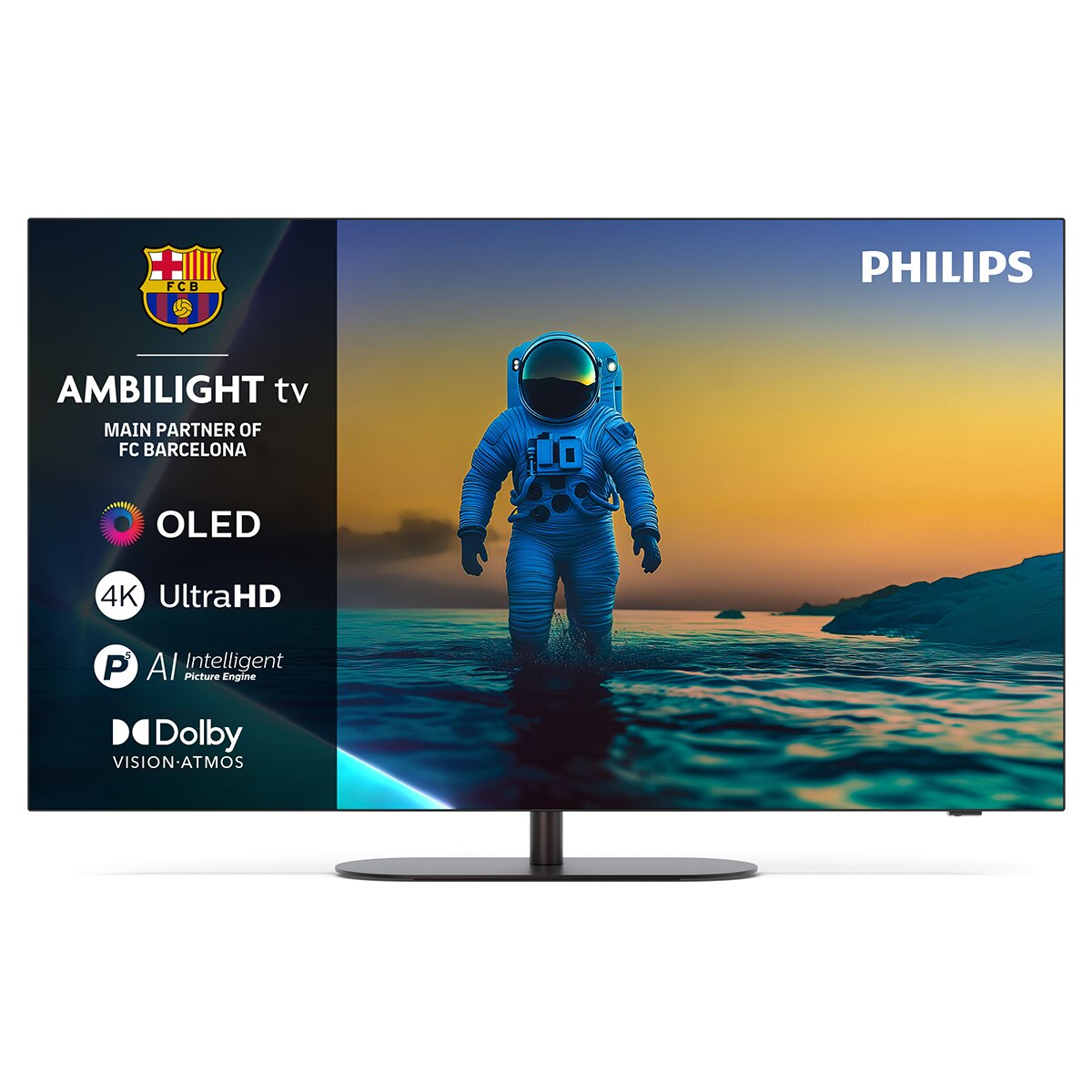 Philips - TV OLED 164 cm (65") Philips Ambilight 65OLED820-12 UHD 4K, Dolby Vision y Dolby Atmos, Google TV, Smart TV (Reacondicionado Grado C).