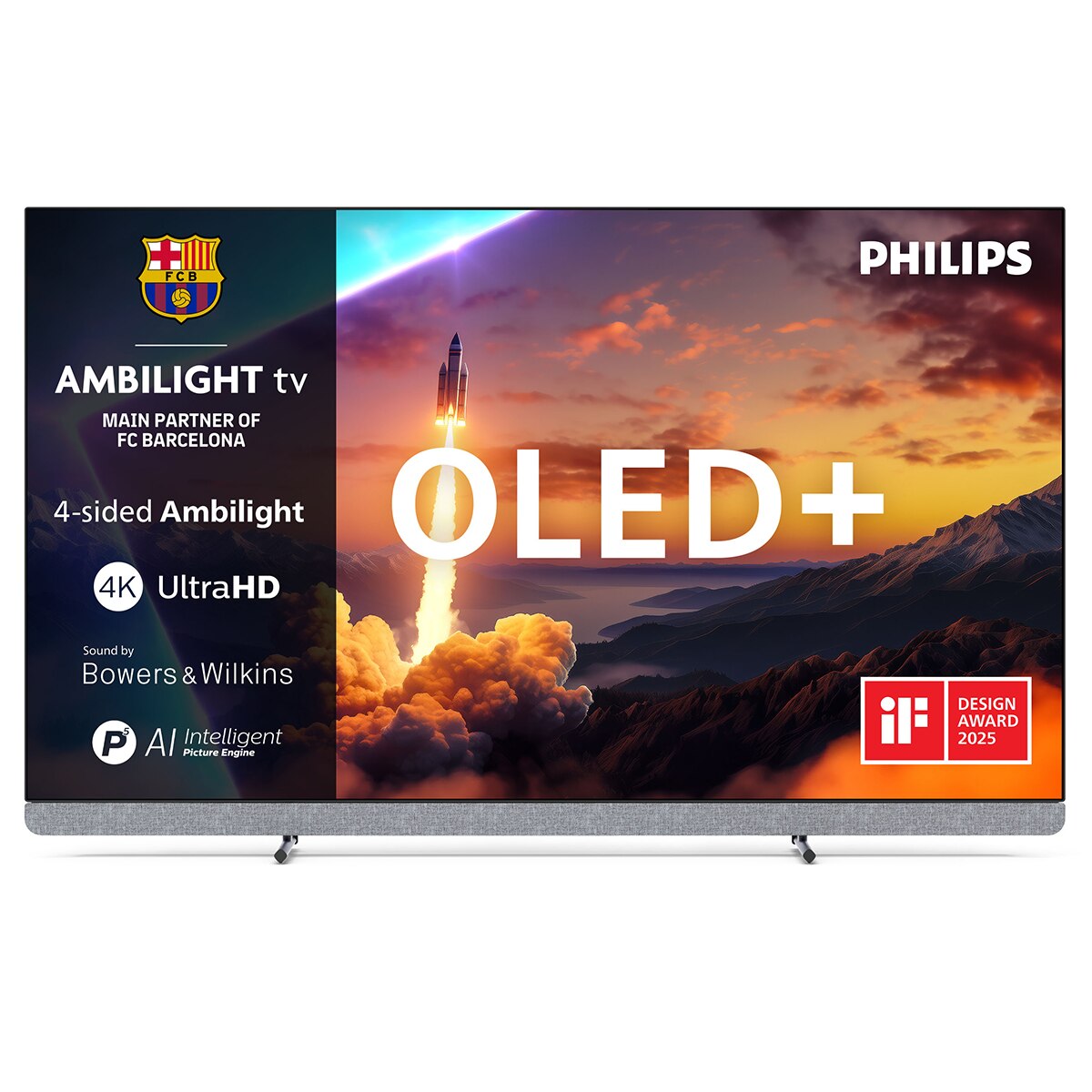 Philips - TV OLED 139 cm (55") Philips Ambilight 55OLED910-12 UHD 4K, Dolby Vision y Dolby Atmos, Google TV, Smart TV (Reacondicionado Grado A).