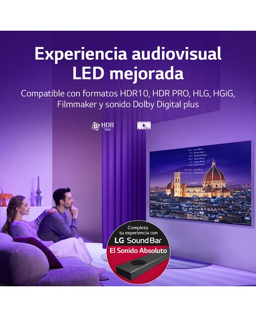 TV LED 164 cm (65'') LG 65QNED816QA 4K SmartTV WebOS 22, HDR10, HLG, Sonido Dolby Digital Plus & AC4 (Reacondicionado Grado A) - Negro Negro-5