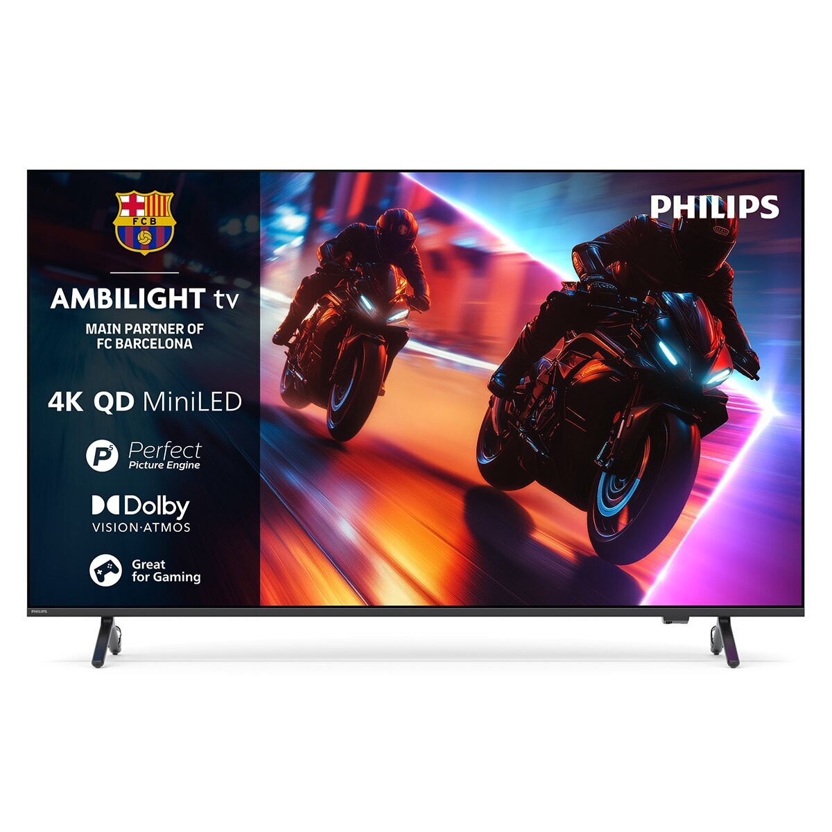 Philips - TV QD-MiniLED 139 cm (55") Philips Ambilight 55MLED920-12 UHD 4K, Dolby Vision y Dolby Atmos, Titan OS, Smart TV (Reacondicionado Grado.