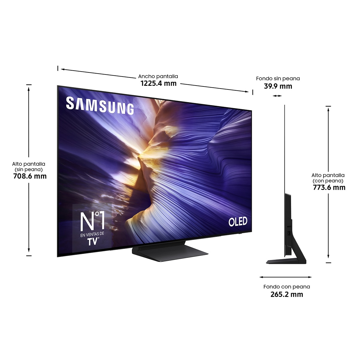 TV OLED 139cm (55") Samsung TQ55S93FAEXXC 4K Vision AI PANTONE Smart TV (Reacondicionado Grado A) - Negro Negro-2