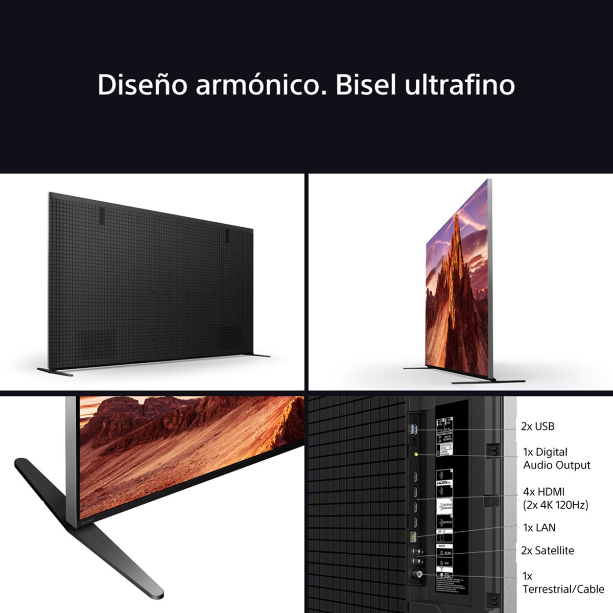 TV 65" Sony BRAVIA 9 K65XR90 Mini LED, 4K HDR, Google TV, Smart TV, Funciones para PS5, IMAX Enhanced, Dolby Vision Atmos (Reacondicionado Grado D) - Negro Negro-7