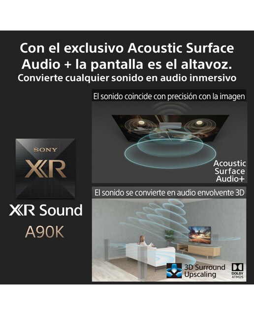 TV 48" Sony BRAVIA XR-48A90K OLED 4K HDR, Google TV, Smart TV, XR Cognitive Processor, XR Triluminos Pro (Reacondicionado Grado C) - Negro Negro-4