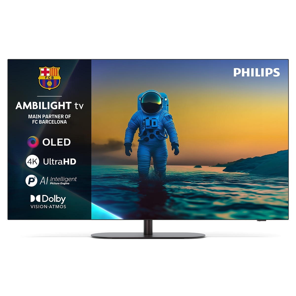 PHILIPS - TV OLED 164 cm (65") Philips Ambilight 65OLED820-12 UHD 4K, Dolby Vision y Dolby Atmos, Google TV, Smart TV (Reacondicionado Grado A).