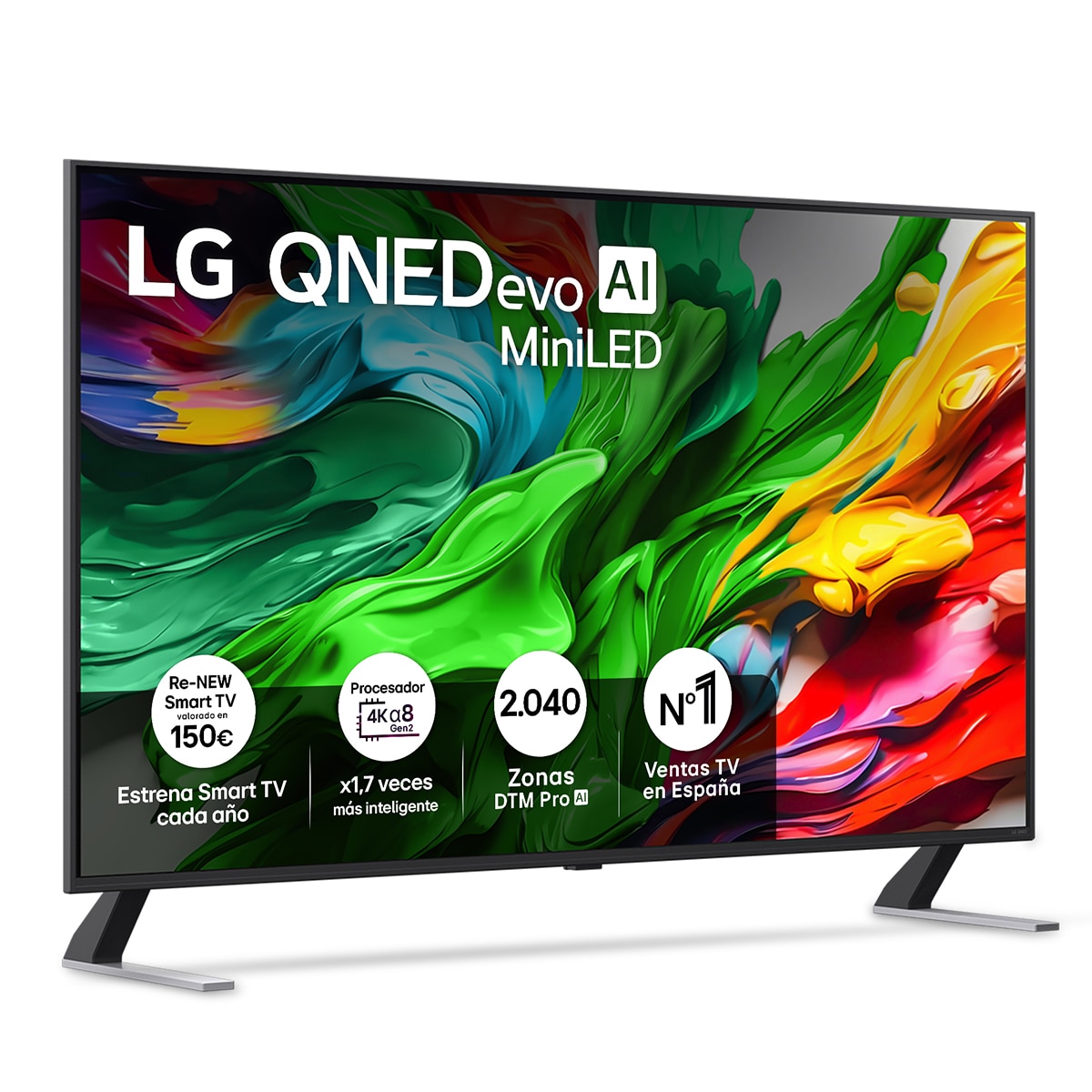 LG - TV QNED evo MiniLED AI 139cm (55") LG 55QNED85A6C, 4K Smart TV (Reacondicionado Grado C).