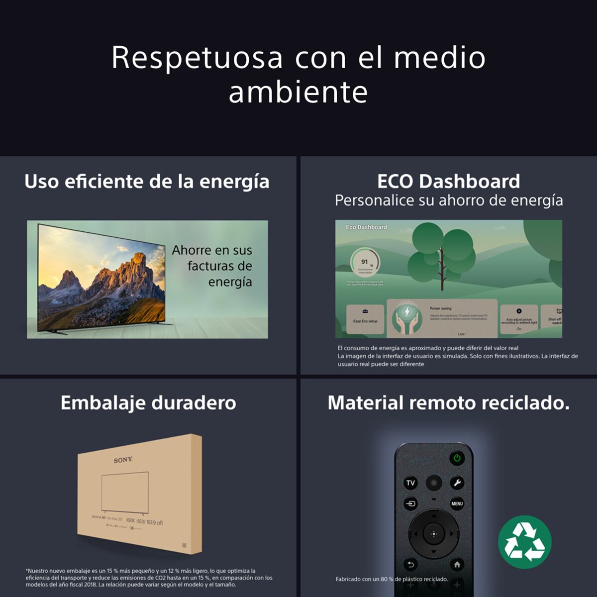 TV 43" Sony BRAVIA 3 K43S35BP LED 4K HDR, Google TV, Smart TV, Dolby Vision, Dolby Atmos, Triluminos PRO, X-Balanced Speaker, Game Menu (Reacondicionado Grado A) 11