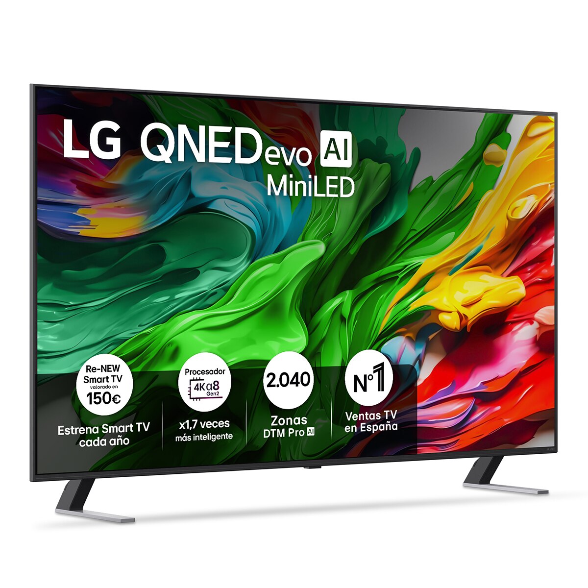LG - TV QNED evo MiniLED AI 164cm (65") LG 65QNED85A6C, 4K Smart TV (Reacondicionado Grado B).