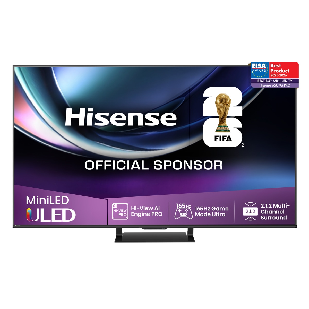 TV MiniLED 164 cm (65") Hisense 65U7Q Pro, UHD 4K, Smart TV (Reacondicionado Grado C) Aluminio / Gris carbón · El… — oferta en El Corte Inglés